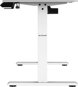 Krzesło biurowe Diablo Chairs V-Basic Biało-szare + EGON 1100 Białe 110 cmx60 cm 13
