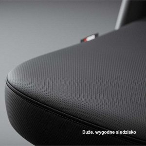 Krzesło biurowe Diablo Chairs V-Light Czarne + EGON 1100 Orzechowe 110 cmx60 cm 14