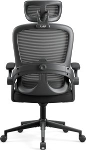 Krzesło biurowe Diablo Chairs V-Light Czarne + EGON 1100 Orzechowe 110 cmx60 cm 8