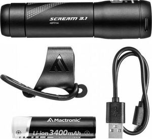 MacTronic Lampa rowerowa MACTRONIC Przednia SCREAM 3.1 1000lm 2