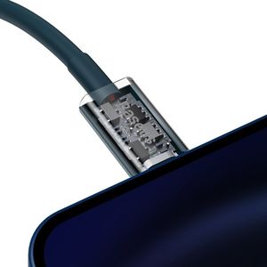 Kabel USB Baseus USB-C - Lightning 1 m Niebieski (BSU2665BLU) 8