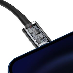 Kabel USB Baseus USB-C - Lightning 2 m Czarny (BSU2663BLK) 8