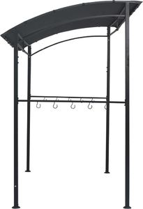 vidaXL Altanka nad grill, 215x150x220 cm, antracytowa, stal 5