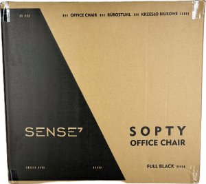 Krzesło biurowe SENSE7 Sopty Czarny + Podkładka PREYON Falcon 14