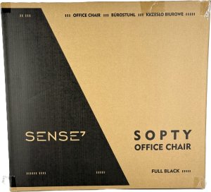 Krzesło biurowe SENSE7 Sopty Czarny + Podkładka PREYON Falcon 16