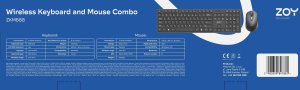 Torba ZOY ZOY ProBag 16" (ZLB16) + Podkładka czarna ZMP30 + Klawiatura + mysz ZKM888 kolor czarny + Podstawka pod laptopa ZLS02 19