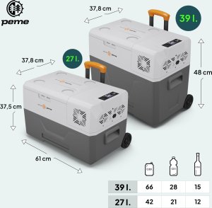 Lodówka turystyczna Peme Expedition 40 Adventure Orange + kabel usb 11