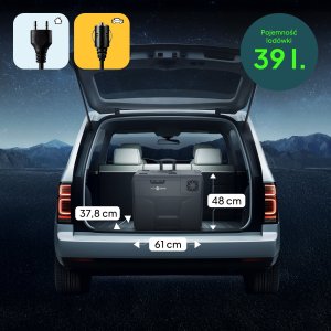 Lodówka turystyczna Peme Expedition 40 Dark Sky + kabel usb 8