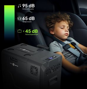 Lodówka turystyczna Peme Expedition 40 Dark Sky + kabel usb 9