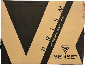 Fotel SENSE7 Prism materiałowy czarno-czerwony + kabel usb 5