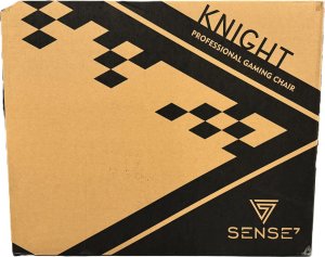 Fotel SENSE7 Knight - skórzany, czarny + kabel usb 8