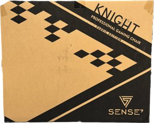 Fotel SENSE7 Knight materiałowy czarno-czerwony + kabel usb 12