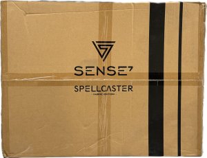 Fotel SENSE7 Spellcaster materiałowy czarno-niebieski + kabel usb 12