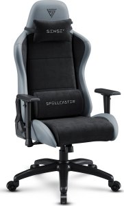 Fotel SENSE7 Spellcaster FUKU XL PU czarno-szary + kabel usb 15