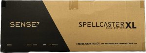 Fotel SENSE7 Spellcaster FUKU XL materiałowy czarno-szary + kabel usb 11
