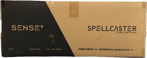 Fotel SENSE7 Spellcaster FUKU materiałowy czarno-beżowy + kabel usb 4