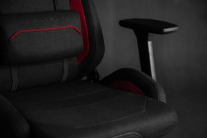 Fotel SENSE7 materiałowy Sentinel czarno-czerwony + kabel usb 9