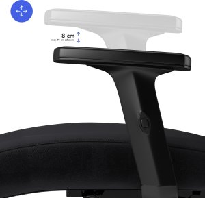 Krzesło biurowe SENSE7 Tone Czarne + kabel usb 13