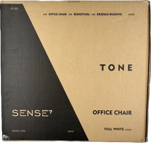 Krzesło biurowe SENSE7 Tone Biało-szare + kabel usb 3