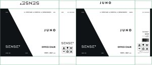 Krzesło biurowe SENSE7 JUNO Czarne + kabel usb 13