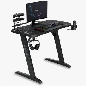 Biurko SENSE7 gamingowe Nomad Cybernetic Czarne 120x60 cm + kabel usb 8