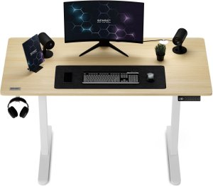 Biurko SENSE7 elektryczne Nojo 120x60 White Pine + kabel usb 11