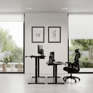 Biurko SENSE7 Nojo Black 140 cmx70 cm Black + kabel usb 4