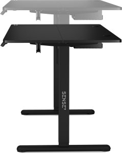 Biurko SENSE7 Nojo Black 140 cmx70 cm Black + kabel usb 8