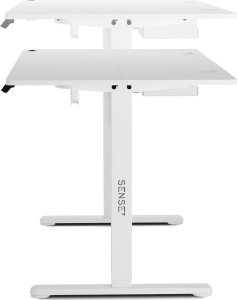 Biurko SENSE7 Nojo Białe 140 cmx70 cm White + kabel usb 8