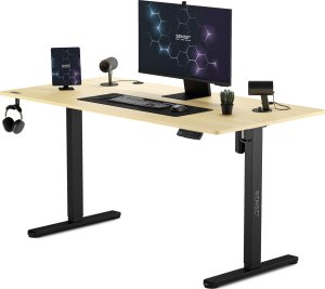 Biurko SENSE7 Nojo Sosna 140 cmx70 cm Black Pine + kabel usb 2