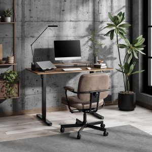 Biurko SENSE7 NOJO LIGHT Ciemnobrązowe 120 cmx60 cm + kabel usb 5