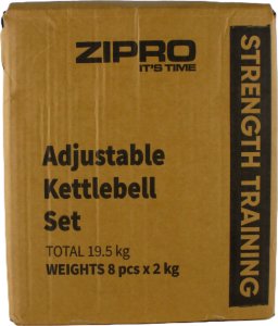 Kettlebell Zipro Square 19kg + Gumy Mini Band 13