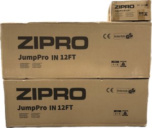 Trampolina ogrodowa Zipro Jump Pro z siatką wewnętrzną 12FT 374cm + Mata Celnościowa 15