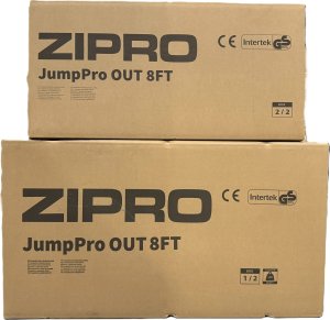 Trampolina ogrodowa Zipro Jump Pro z siatką zewnętrzną 8FT 252cm + Mata Celnościowa 15