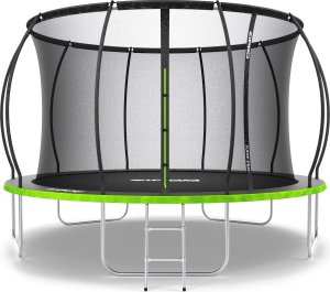 Trampolina ogrodowa Zipro Jump Pro Premium z siatką wewnętrzną 12FT 374cm + Mata Celnościowa 2