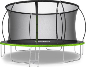 Trampolina ogrodowa Zipro Jump Pro Premium z siatką wewnętrzną 14FT 435cm + Mata Celnościowa 2