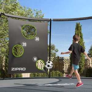 Trampolina ogrodowa Zipro Jump Pro Premium z siatką wewnętrzną 16FT 496cm + Mata Celnościowa 12