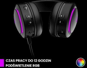 Słuchawki PREYON Słuchawki PREYON Hurricane Fly Czarne (PHF40B) + Podkładka Falcon Speed XXL (PFS120) 5