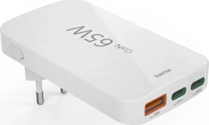 Ładowarka Hama 1x USB-A 2x USB-C (002019760000) + USB-A - USB-C 1 m Czarny (200657) + Powerbank 24000 mAh 4