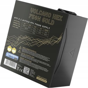 Obudowa Modecom Obudowa Modecom Space XL ARGB 5F czarna + Zasilacz Modecom Volcano Hex 750W Gold 15