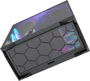Obudowa Modecom Obudowa Modecom Space XL ARGB 5F czarna + Zasilacz Modecom Volcano Hex 750W Gold 6