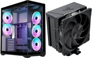Obudowa Modecom Obudowa Modecom Space XL ARGB 5F czarna + Chłodzenie CPU Modecom Volcano 0C T100 120 czarne 2