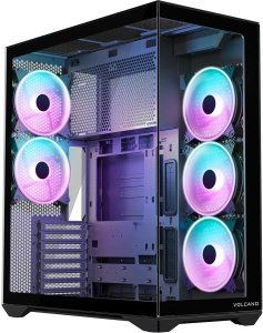 Obudowa Modecom Obudowa Modecom Space XL ARGB 5F czarna + Chłodzenie CPU Modecom Volcano 0C T100 120 czarne 3