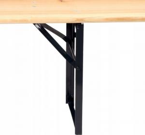 TM Meble ogrodowe drewniane składane zestaw piwny 180cm 3