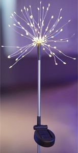 Saska Garden Lampa solarna dmuchawiec Firework 90LED Inox 6
