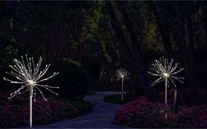 Saska Garden Lampa solarna dmuchawiec Firework 90LED Inox 7