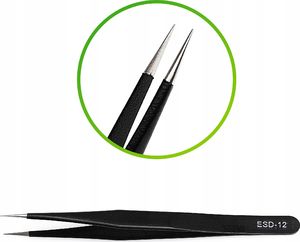 Techrebal Pęseta 135mm prosta ESD-12 3