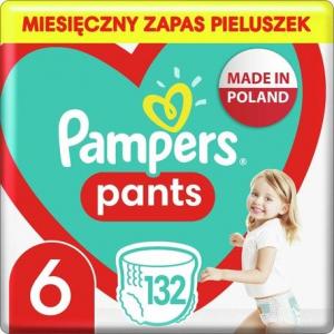 Pampers Pieluchomajtki 6, 14-19 kg, 132 szt. x2 12