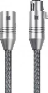 Kabel Monoprice XLR - XLR 2m szary 2