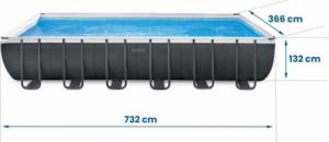 Intex Basen stelażowy 732x366cm 18w1 (26364) 4